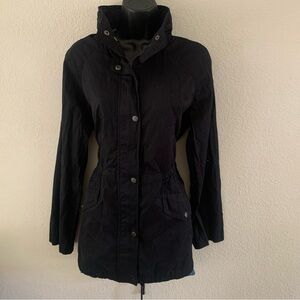 A New Day Anorak Jacket Black Size M 🆕Packable Hood Water Resistant Lightweight